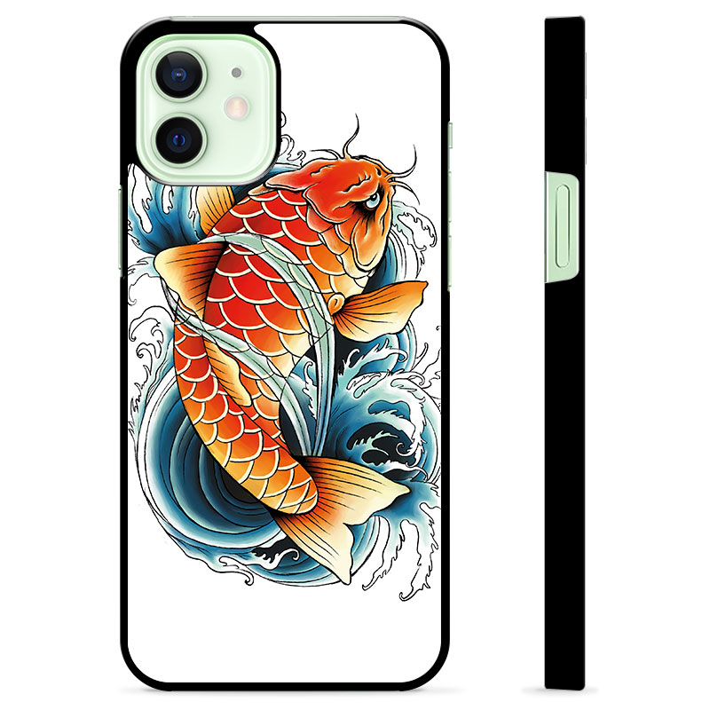 Iphone 12 protective cover koi fish