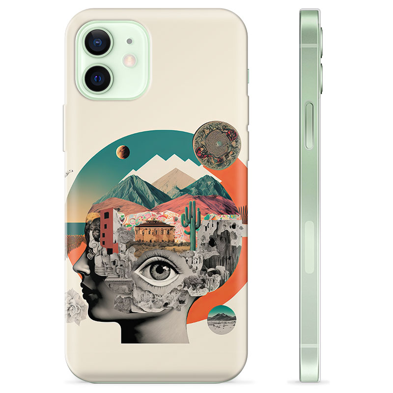 iPhone 12 TPU Case Abstract Collage