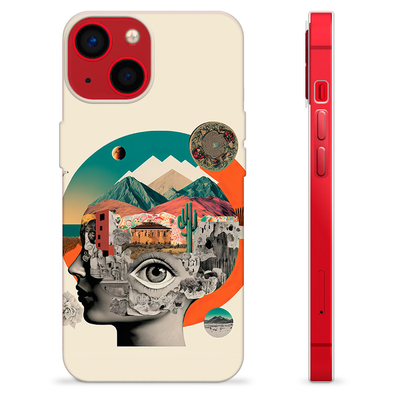 iPhone 13 Mini TPU Case Abstract Collage
