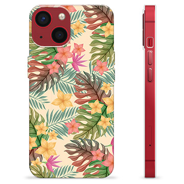 iPhone 13 Mini TPU Case - Pink Flowers
