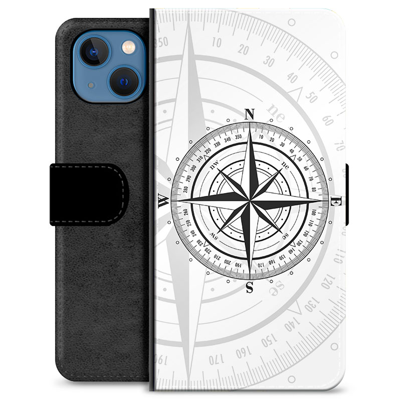 Funda Tipo Cartera Con Correa Para IPhone 13, Diseño De Mármol, Cuero PU, 5 Ranuras + Bolsillo Cremallera Y Soporte