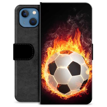 iPhone 13 Premium Wallet Case - Football Flame