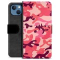 iPhone 13 Premium Wallet Case - Pink Camouflage