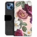 iPhone 13 Premium Wallet Case - Romantic Flowers