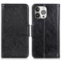 iPhone 13 Pro Elegant Series Wallet Case - Black