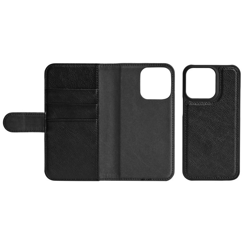 iPhone 13 Pro Essentials Detachable 2in1 Wallet Case Black