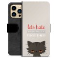 iPhone 13 Pro Max Premium Wallet Case - Angry Cat