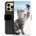 iPhone 13 Pro Max Premium Wallet Case - Cat