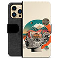 iPhone 13 Pro Max Premium Wallet Case - Abstract Collage