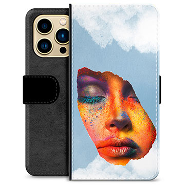 iPhone 13 Pro Max Premium Wallet Case - Face Paint