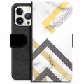 iPhone 13 Pro Premium Wallet Case - Abstract Marble