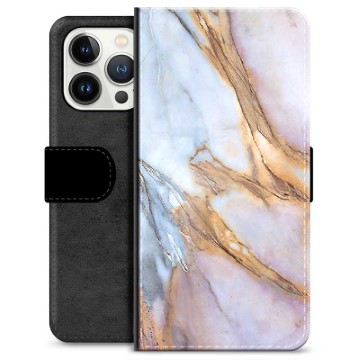 iPhone 13 Pro Premium Wallet Case - Elegant Marble