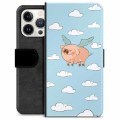 iPhone 13 Pro Premium Wallet Case - Flying Pig