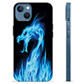 iPhone 13 TPU Case - Blue Fire Dragon
