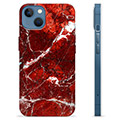 iPhone 13 TPU Case - Red Marble