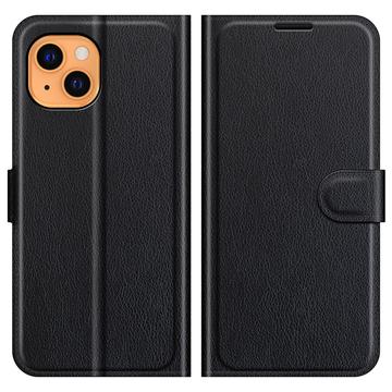 iPhone 13 Wallet Case with Stand Feature - Black