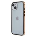 iPhone 14 Magnetic Case with Tempered Glass - Gold