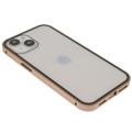 iPhone 14 Magnetic Case with Tempered Glass - Gold