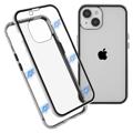 iPhone 14 Magnetic Case with Tempered Glass - Silver