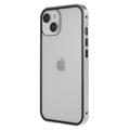 iPhone 14 Magnetic Case with Tempered Glass - Silver