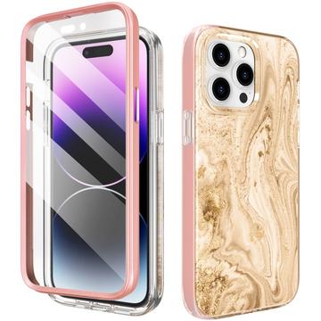 iPhone 14 Pro Ahastyle WE13 360 Protection Hybrid Case - Gold Marble