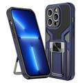 iPhone 14 Pro Hybrid Case with Metal Kickstand - Blue