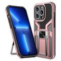 iPhone 14 Pro Hybrid Case with Metal Kickstand - Rose Gold