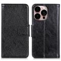 iPhone 14 Pro Max Elegant Series Wallet Case - Black