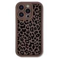 iPhone 14 Pro Max Leopard Print TPU Case - Coffee