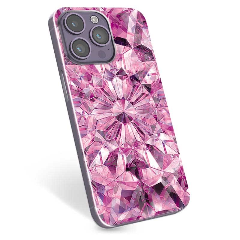 iPhone 14 Pro Max TPU Case Pink Crystal