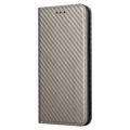 iPhone 14 Pro Max Wallet Case - Carbon Fiber - Grey