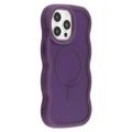 iPhone 14 Pro Max Wave-Edge Magnetic Hybrid Case - Purple