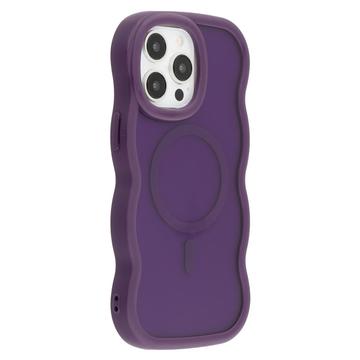 iPhone 14 Pro Max Wave-Edge Magnetic Hybrid Case - Purple