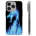 iPhone 14 Pro TPU Case - Blue Fire Dragon