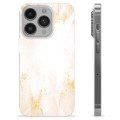 iPhone 14 Pro TPU Case - Golden Pearl Marble