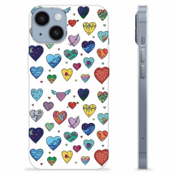 iPhone 14 TPU Case - Hearts