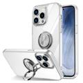 iPhone 14 TPU Case with Ring Holder - Transparent