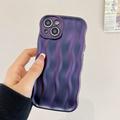 iPhone 15 3D Linear Wavy Case - Purple