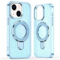 iPhone 15 Glitter Hybrid Case with Kickstand - MagSafe Compatible - Blue