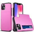 iPhone 15 Hybrid Case with Slide Card Holder