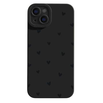 iPhone 15 Plus Heart Pattern Slim TPU Case