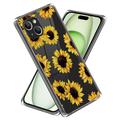 iPhone 15 Plus Stylish Ultra-Slim TPU Case - Sunflowers
