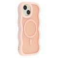 iPhone 15 Plus/14 Plus Wave-Edge Magnetic Hybrid Case - Pink