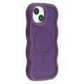 iPhone 15 Plus/14 Plus Wave-Edge Magnetic Hybrid Case - Purple