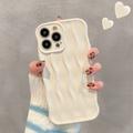 iPhone 15 Pro 3D Linear Wavy Case - White