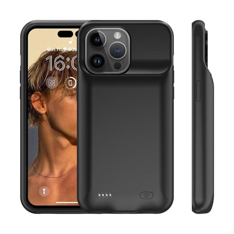 Giabuao Battery Case for iPhone 15 Pro Black