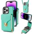 iPhone 15 Pro Max All-in-One Case with Wallet & Strap - Mint