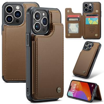 iPhone 15 Pro Max Caseme C22 Case RFID Card Wallet - Brown