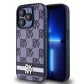 iPhone 15 Pro Max DKNY Checkered Pattern and Stripe Case