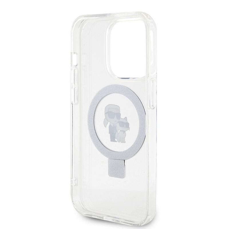 Original Case APPLE IPHONE 15 PRO MAX Karl Lagerfeld Hardcase IML Choupette`s Head Magsafe Klhmp15xhchnotk Transparent